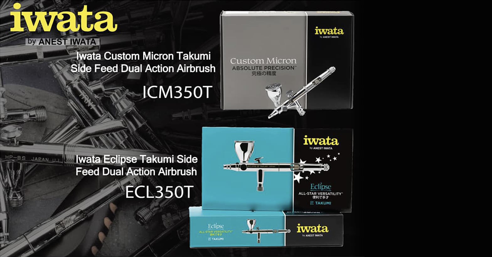 anest Iwata aerografy Iwata Custom Micron Takumi i Iwata Eclipse Takumi